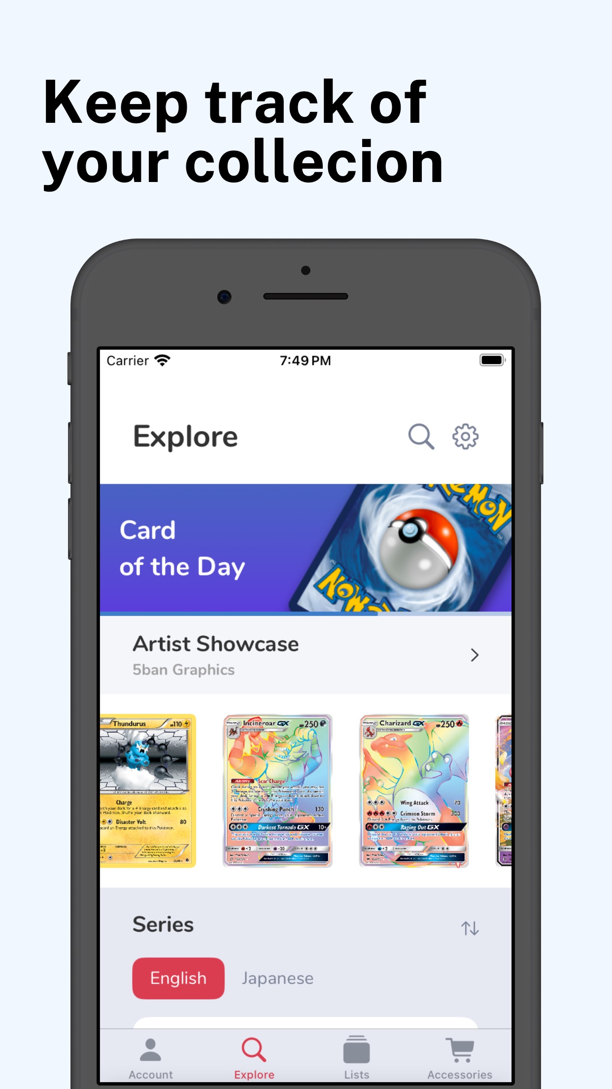 TCG Companion scanner identifying a Pok&eacute;mon card